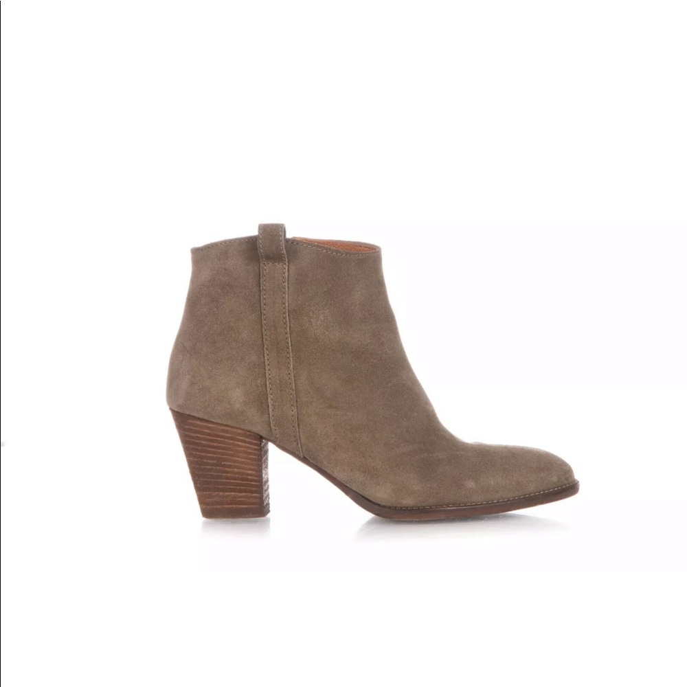Madewell booties taupe suede size 10 wide